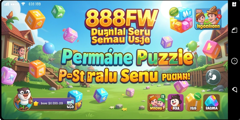 Screenshot utama gameplay <strong>888FW</strong> menampilkan teka-teki seru yang menantang.