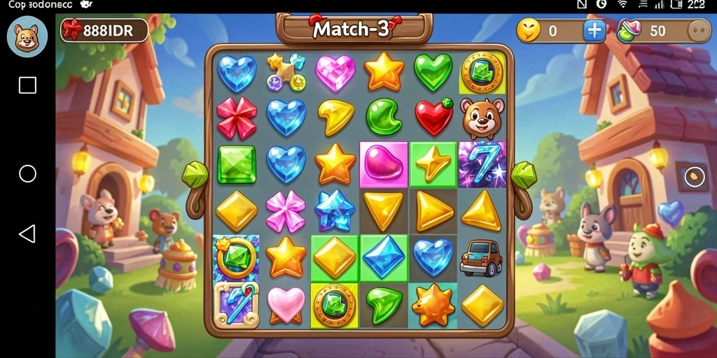 Tampilan gameplay <strong>888IDR</strong> yang seru dan penuh warna.