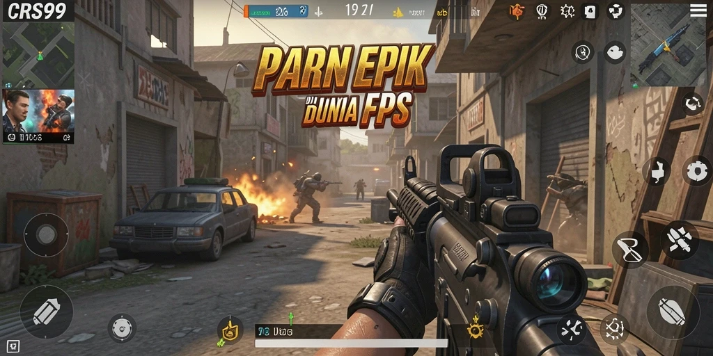 Gambaran mendebarkan dari aksi FPS di CRS99