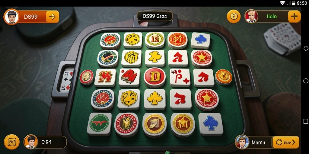 Tampilan menarik dari gameplay Gaple di DS99.