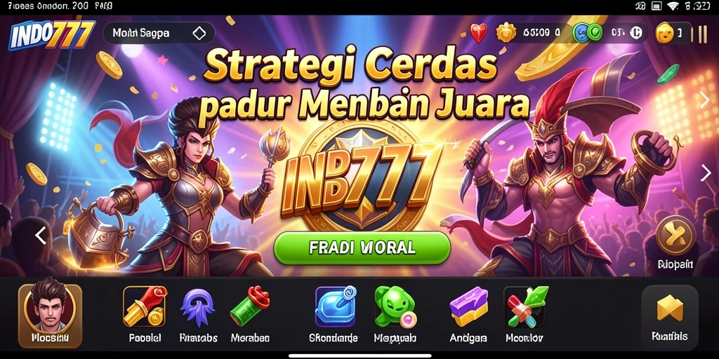 Tampilan gameplay INDO777 yang intens dan strategis.