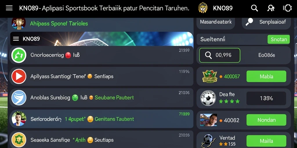 Tampilan gameplay taruhan olahraga di KNO89 yang menarik.