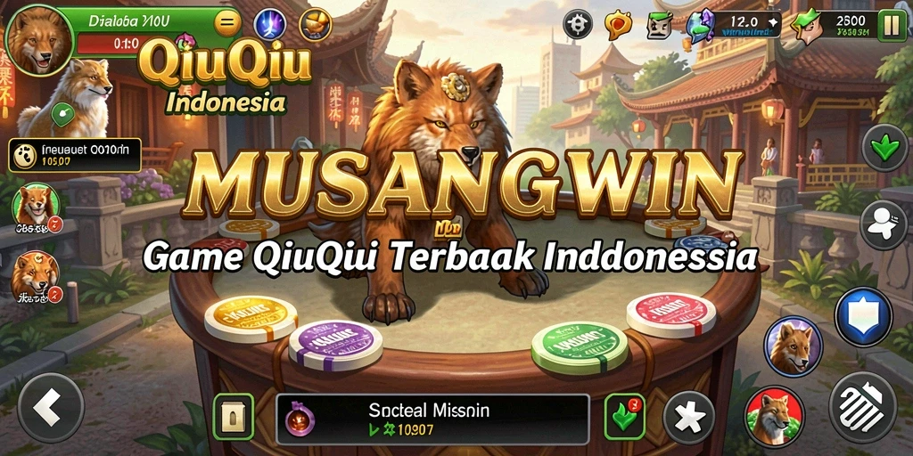 Screenshot MUSANGWIN menampilkan gameplay QiuQiu yang seru.