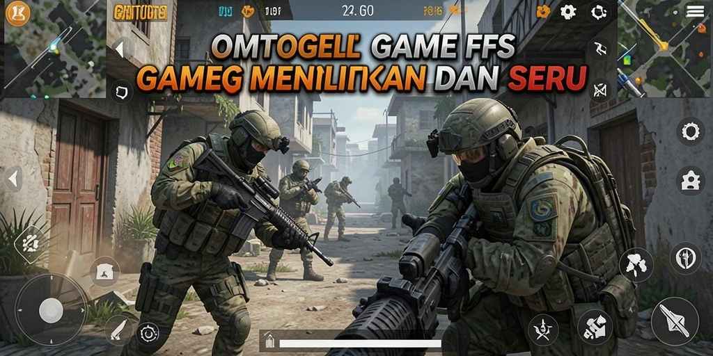 Screenshot gameplay OMTOGEL menunjukkan aksi tembak-menembak yang seru.