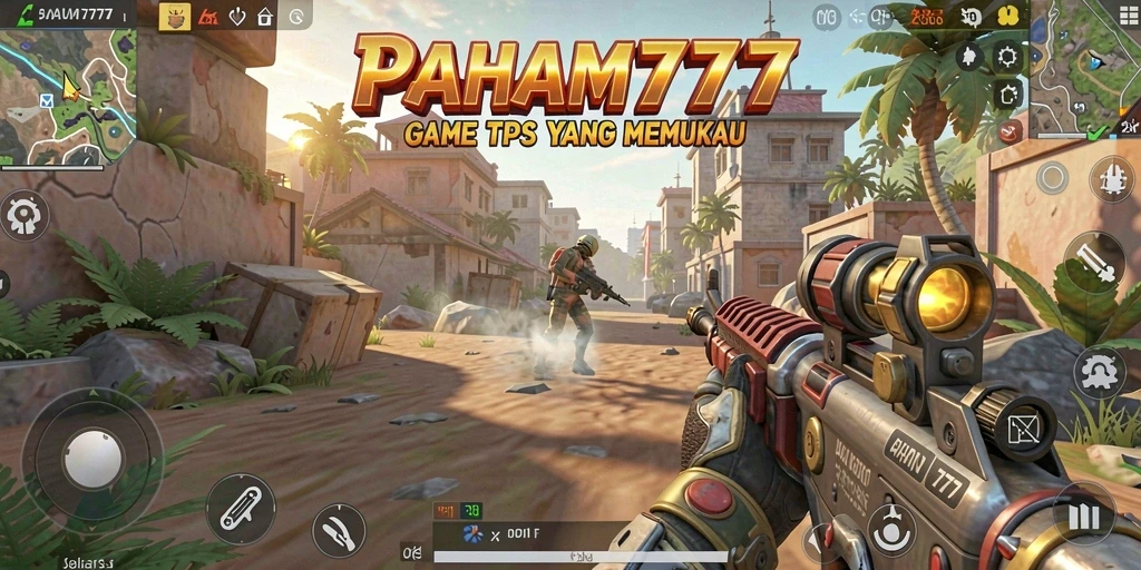 Screenshot gameplay PAHAM777 yang menunjukkan aksi seru di medan perang.