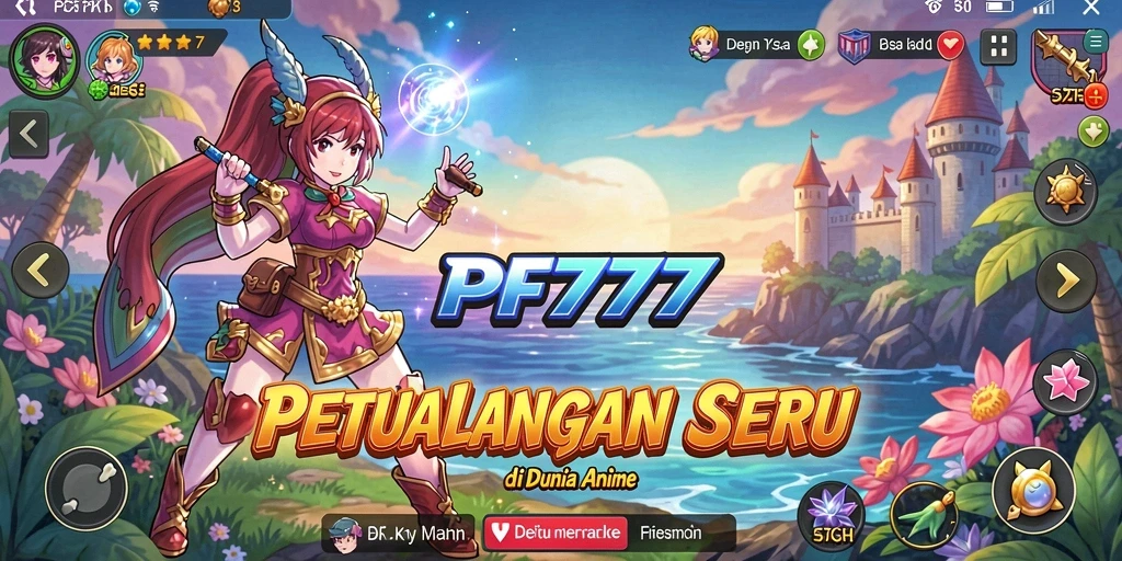 Screenshot menampilkan karakter dan pertarungan seru di PF777.
