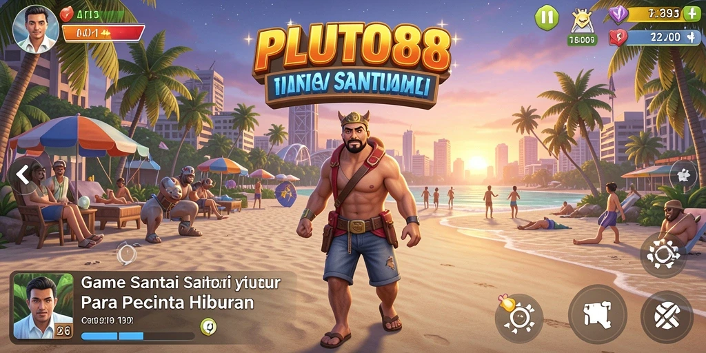 Tampilan gameplay yang menarik dan penuh warna dari PLUTO88.