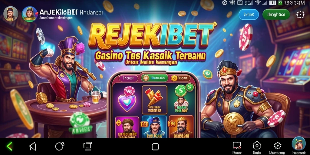 Tampilan permainan Kasino yang menarik dan interaktif.