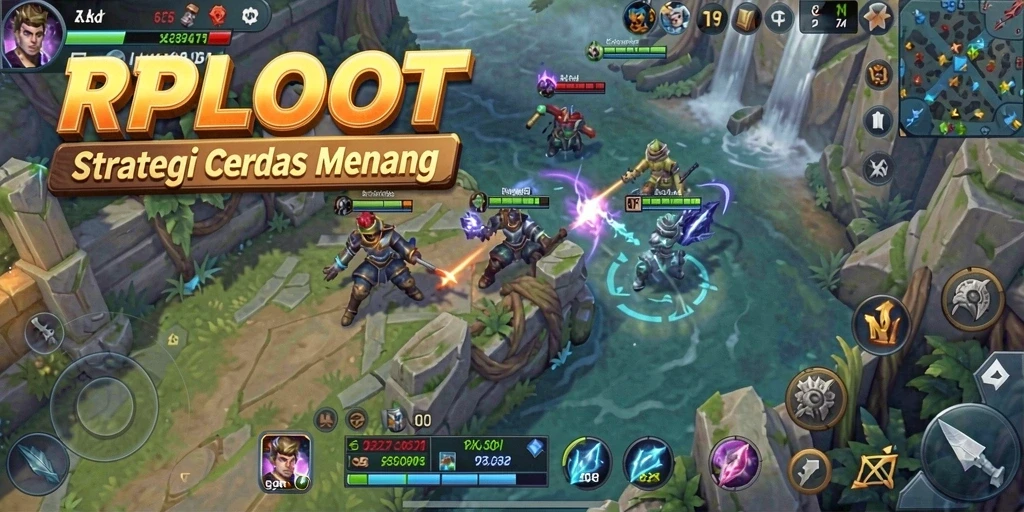 Tampilan gameplay strategis dalam permainan RPLOOT yang menegangkan.