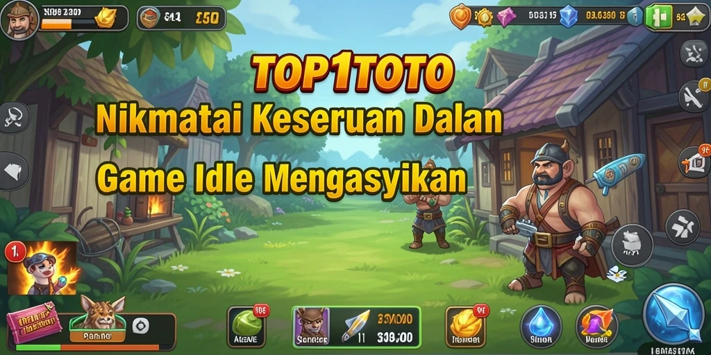 Tampilan gameplay TOP1TOTO yang menawan dalam suasana santai.