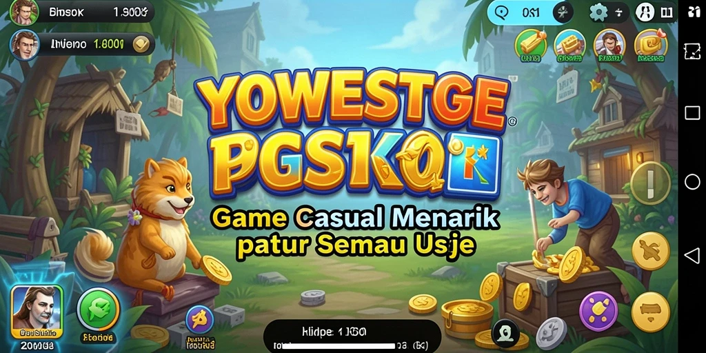 Gameplay YOWESTOGEL yang seru dan sederhana ditampilkan dalam screenshot ini.